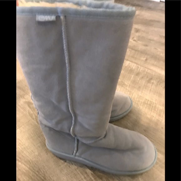 Women’s sheepskin EMU Boots Baby Blue Sz W9/M8 - Picture 3 of 8